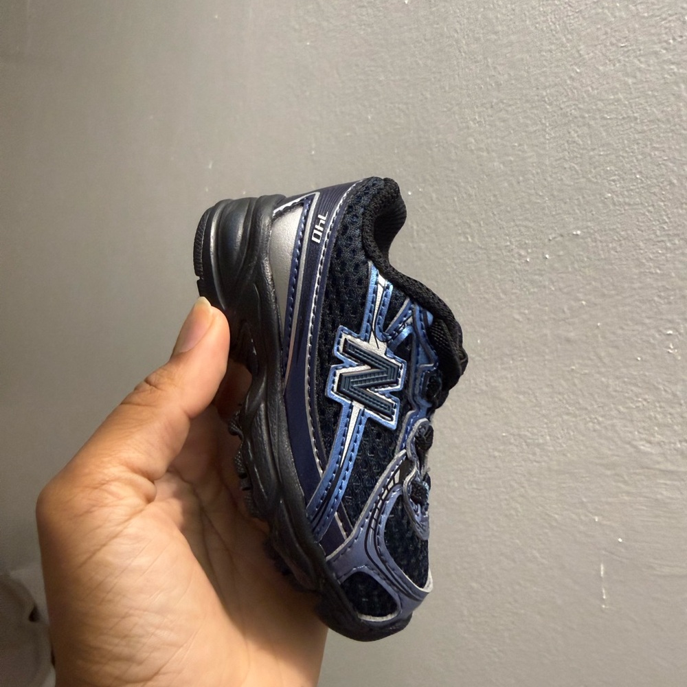 New Balance Kids Navy and Black Athletic Sneaker